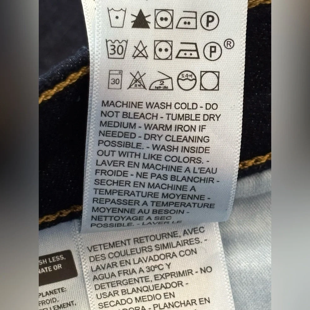 Levis 311 Shaping Skinny Jeans Womens 32x28 (33X28) Dark Wash Mid Rise Stretch - Picture 12 of 15